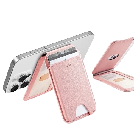 ESR HaloLock Vegan Leather Wallet Serie iPhone 14/13/12 Genuine Leather with HaloLock Magnetic Core Compatible with MagSafe
