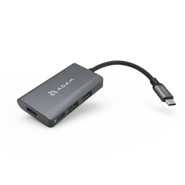 ADAM elements CASA Hub A01m USB-C 3.1 4 Port Hub - Grey