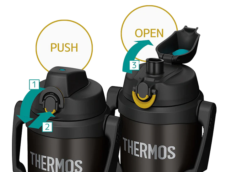Thermos FJQ-2000 2.0L Vacuum Insulated Hydration Sports Jar