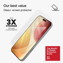 ZAGG Glass Plus Edge (Clear) Full-Screen Protector Coverage for iPhone 17 Series