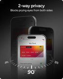 ZAGG Glass Plus Elite Edge Privacy 2 Way Full-Screen Protector Coverage for iPhone 17 Series