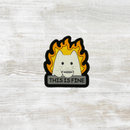 The Meniacc This is Fine PVC Luminous Velcro Patch