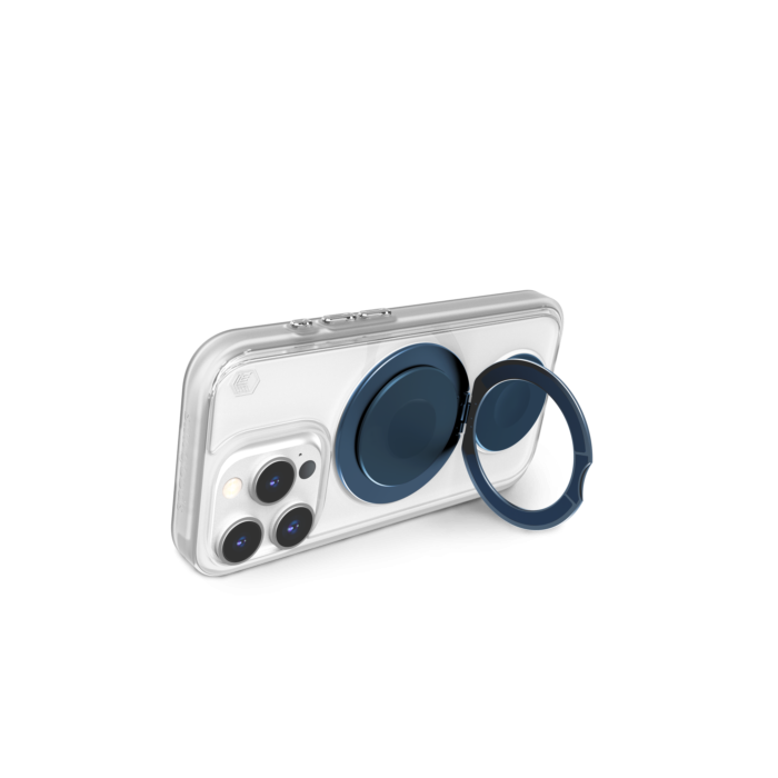 (Markdown) STM Goods Roll Spin Magsafe Case for iPhone 16 Series - Clear/ Blue