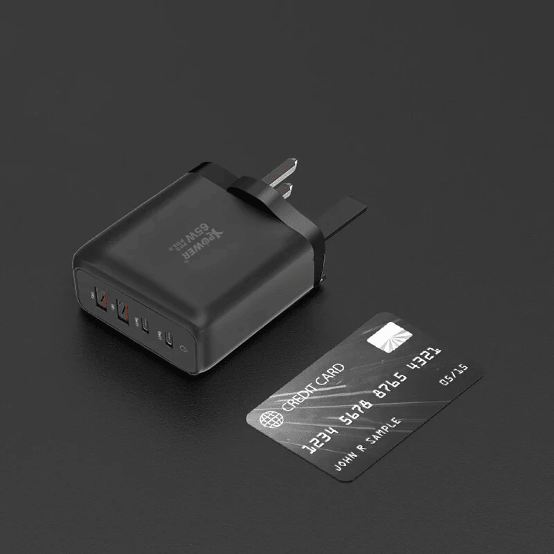 XPower Wall Charger 65W 4 Ports Mini GaN GW65 - Black - Oribags