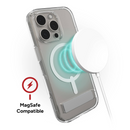 ZAGG Crystal Palace Snap Case for iPhone 16 Series with Kickstand - Clear