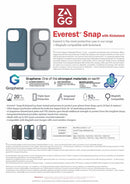 ZAGG Everest Snap with Kick Stand Case For IPhone 15 series - Oribags