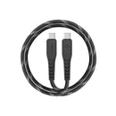 Energea NyloFlex 2.0 5A 1.5m  Charge & Sync C to C cable - Black - Oribags