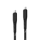 Energea NyloFlex 2.0 5A 1.5m  Charge & Sync C to C cable - Black - Oribags