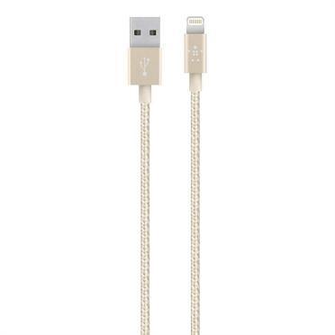 Belkin MIXIT Metallic Lightning to USB Cable (1.2m) - Gold - Oribags.com