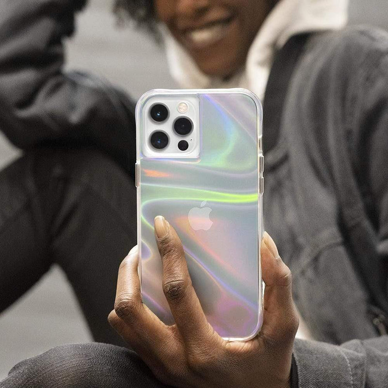 Casemate Soap Bubble iPhone 13 Pro (6.1") case - Iridescent w/ Antimicrobial - Oribags.com