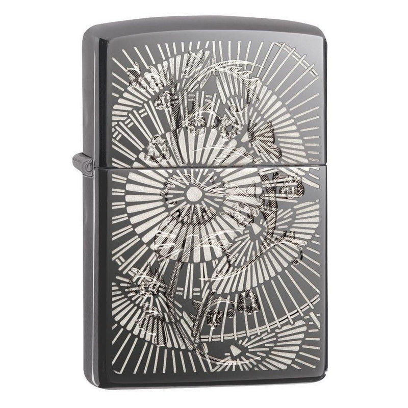 (Clearance) Zippo Asian Floral Windproof Lighter (29421) - Oribags.com