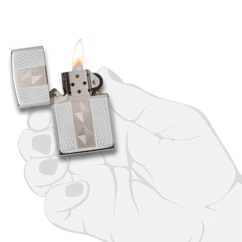 (Clearance) Zippo Diamond Grill Windproof Lighter (29424) - Oribags.com