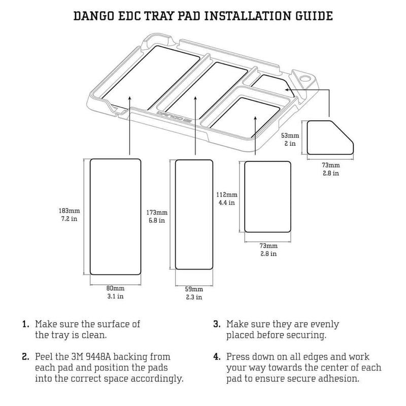 Dango Products EDC Tray With DTEX Pads - Oribags.com