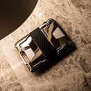 Dango Products M2 Maverick Wallet Hand Polished Nickel Plated Single Pocket Leather - Oribags.com