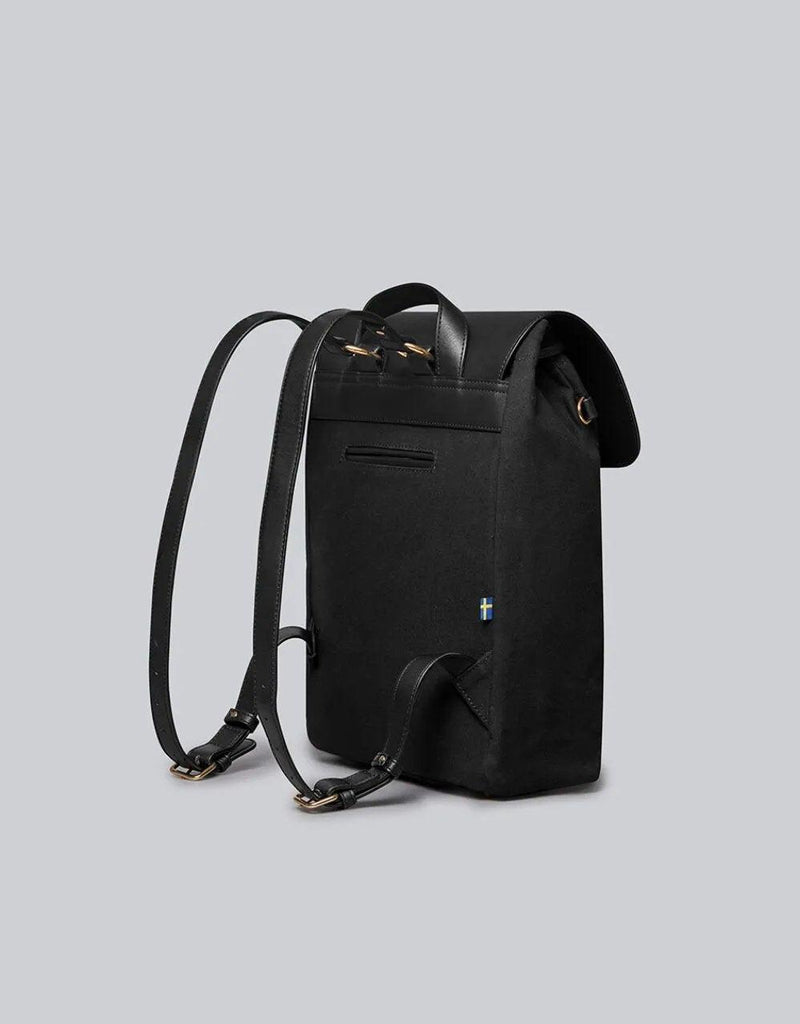 Gaston Luga Backpack Clässy - Black/Black - Oribags.com