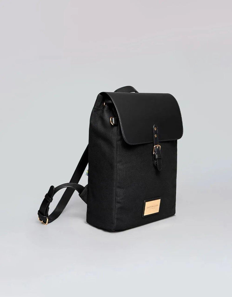 Gaston Luga Backpack Clässy - Black/Black - Oribags.com