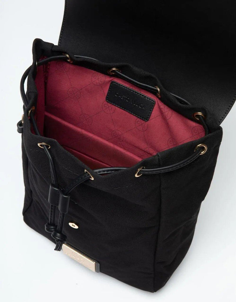 Gaston Luga Backpack Clässy - Black/Black - Oribags.com