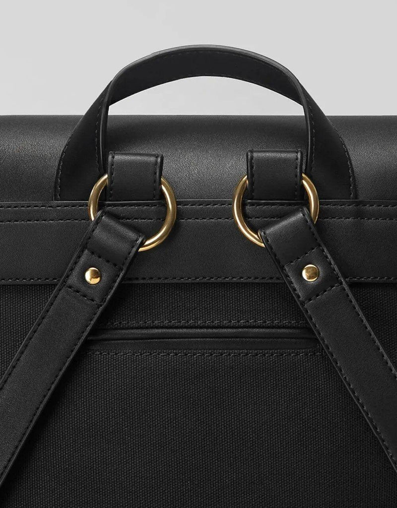 Gaston Luga Backpack Clässy - Black/Black - Oribags.com