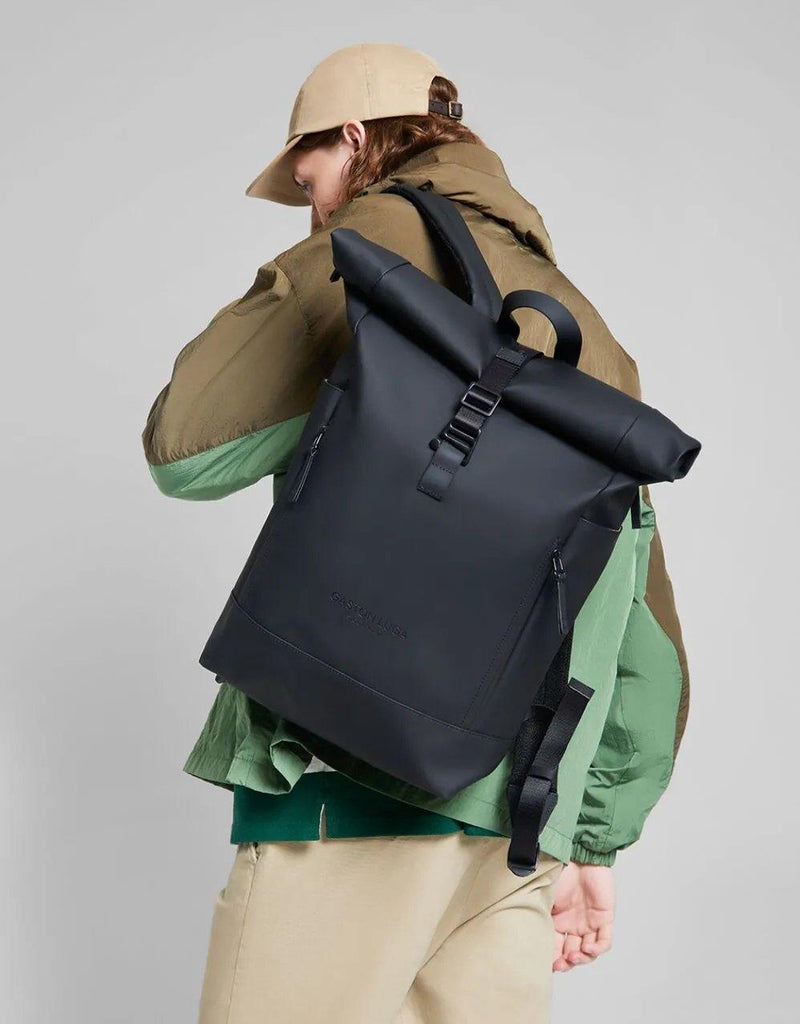 Gaston Luga Backpack Rullen 13" - Black - Oribags.com