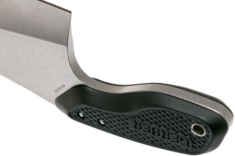 Gerber Tri-Tip Mini Cleaver Black Stonewashed fixed knife - Oribags.com
