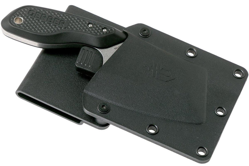 Gerber Tri-Tip Mini Cleaver Black Stonewashed fixed knife - Oribags.com