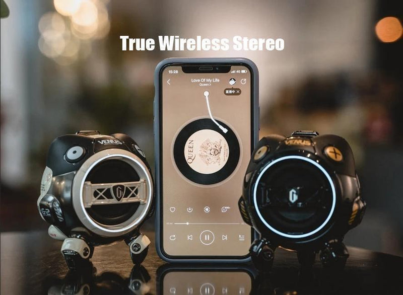 GravaStar G2 Venus Mini Portable Bluetooth True Wireless Speaker - Dawn White - Oribags.com