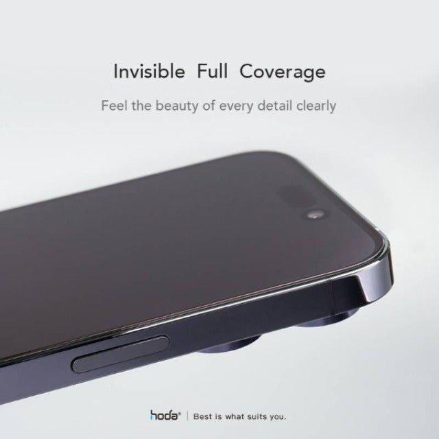 Hoda Anti-Reflection Full Coverage Tempered Glass Screen Protector For IPhone 14 series - With Dust-Free Helper - Oribags.com