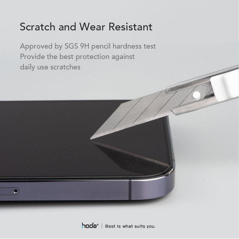 Hoda Clear Glass Screen Protector with Dust-Free Helper for iPhone 14 Series - Oribags.com