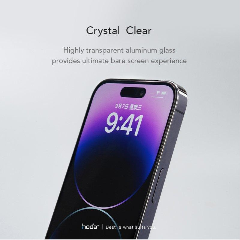 Hoda Clear Glass Screen Protector with Dust-Free Helper for iPhone 14 Series - Oribags.com