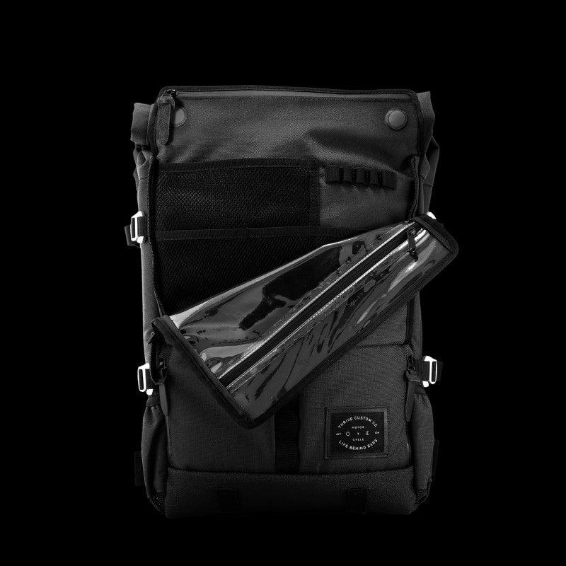 The Peloton Asphalt Rolltop Backpack - Oribags