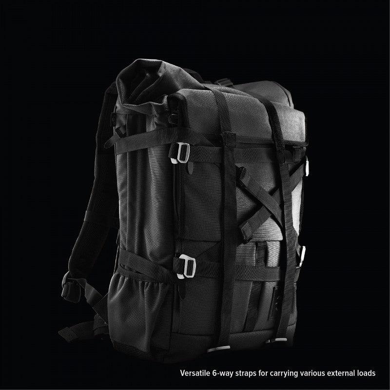 The Peloton Asphalt Rolltop Backpack - Oribags