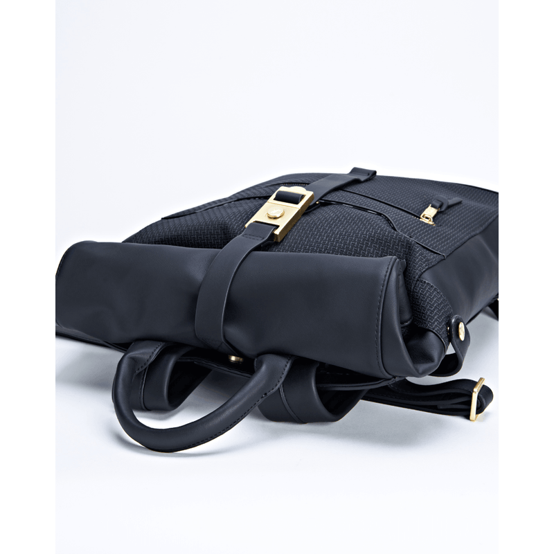 Marshall Downtown Roll Top - Black/Gold - Oribags
