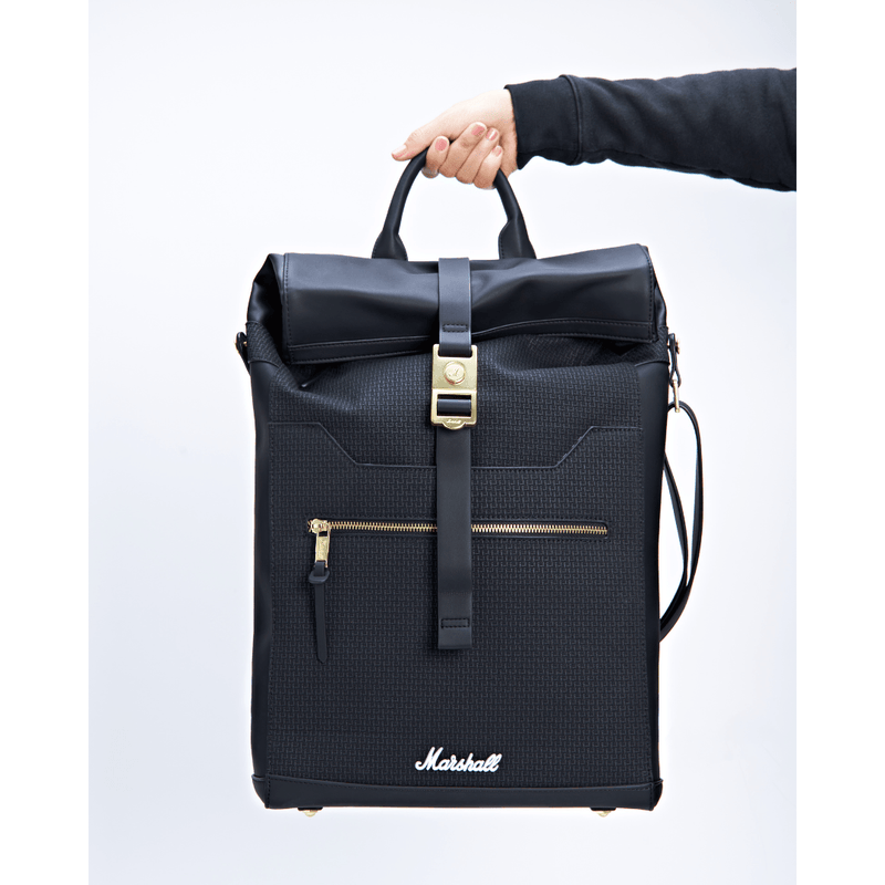 Marshall Downtown Roll Top - Black/Gold - Oribags