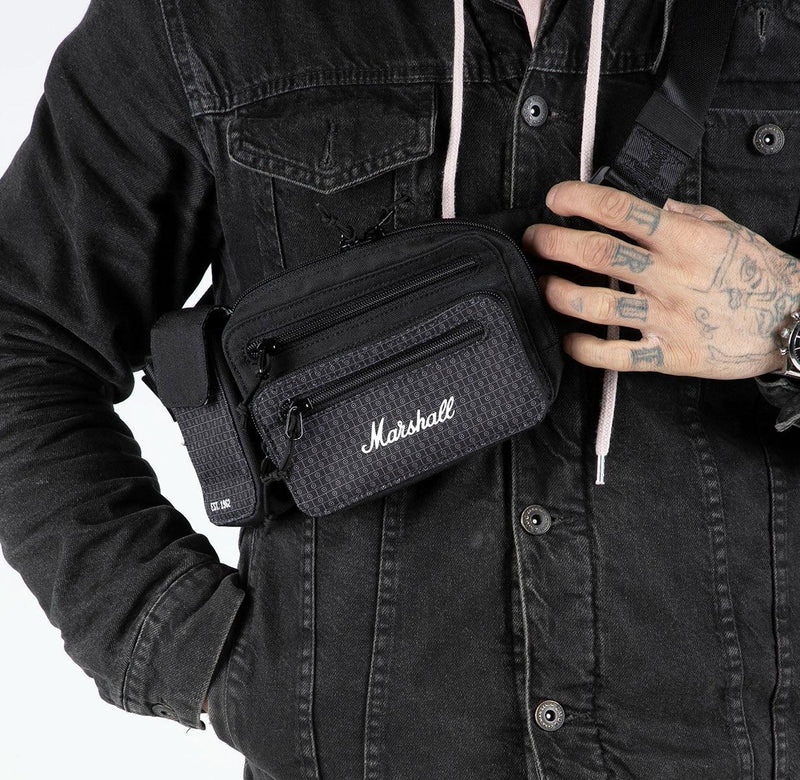 Marshall Underground Belt Bag - Black/White - Oribags.com