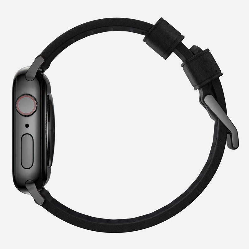 Nomad Modern Active Strap Pro for All Apple Watch Series ( 44mm / 42 mm) - Black Strap + Black Hardware - Oribags.com