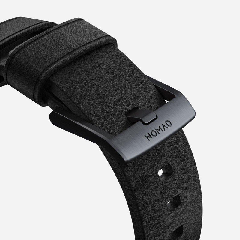 Nomad Modern Active Strap Pro for All Apple Watch Series ( 44mm / 42 mm) - Black Strap + Black Hardware - Oribags.com