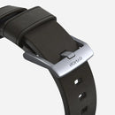Nomad Modern Active Strap Pro for All Apple Watch Series ( 44mm / 42 mm) - Brown Strap + Silver Hardware - Oribags.com