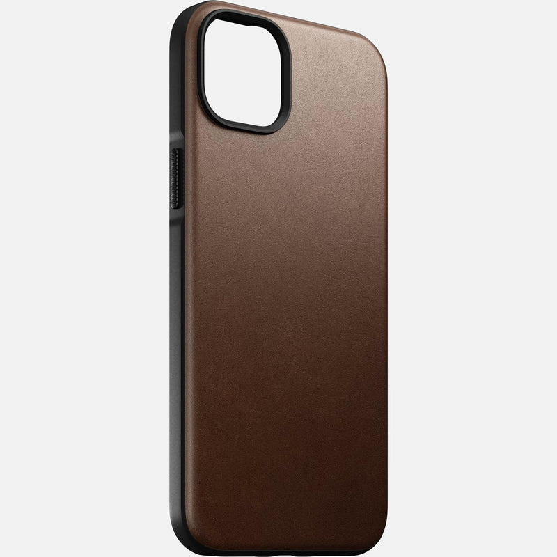 Nomad Modern Leather Case compatible for iPhone 14 series - Rustic Brown - Oribags.com