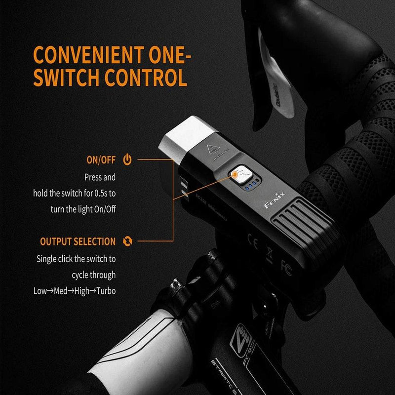 Fenix BC25R USB Rechargable Bicycle Light - Oribags.com