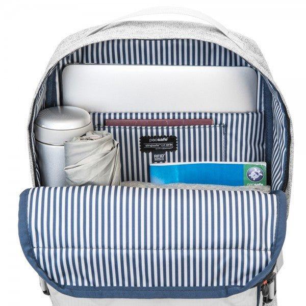 (Promo) Pacsafe Slingsafe LX350 Anti-Theft Compact Backpack - Tweed Grey - Oribags.com