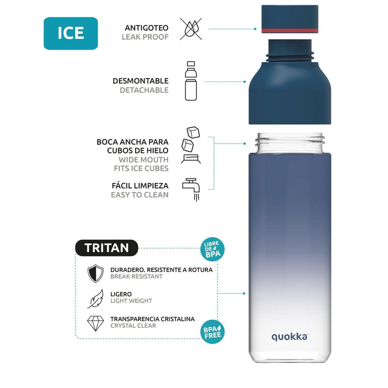 Quokka Tritan Bottle Ice Series Double Twist Opening 720ml - Palm Springs - Oribags.com