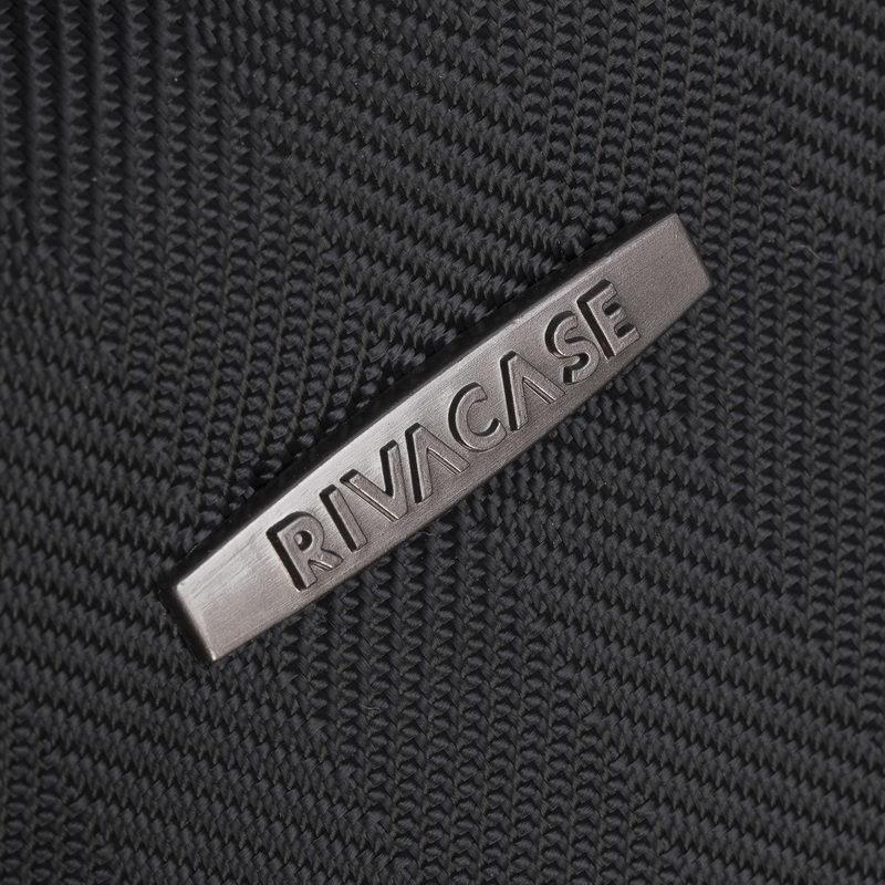 Rivacase Narita Laptop Business Attache Briefcase 15.6" - Black - Oribags.com