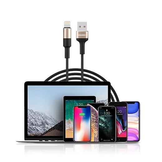 Rockrose Acacia AC 1m USB-C Cable Black+Gold - Oribags.com