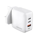 Rockrose Casa III G65 65W 3-Port Gan Travel Charger - Oribags.com