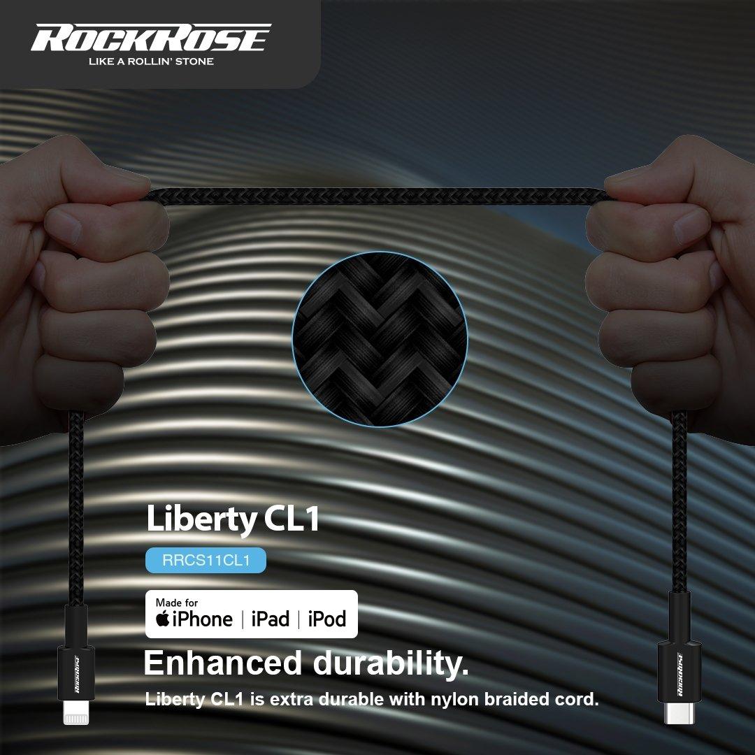Rockrose Liberty CL1 20W PD Quick Charge 1m Type-C to Lightning Cable ...