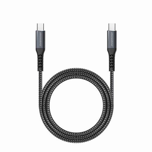 Rockrose Powerline CC1 1M Type-C to Type-C Cable - Midnight Blue - Oribags.com