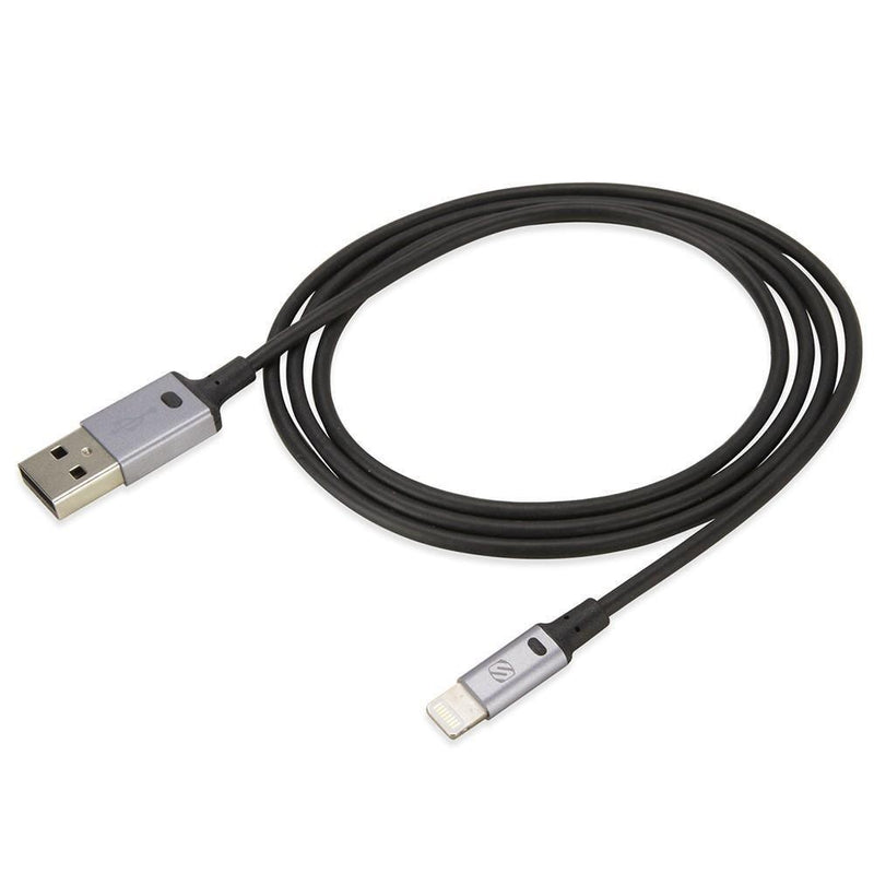 Scosche StrikeLine II Charge and Sync Cable for Lightning Devices - Grey - Oribags.com