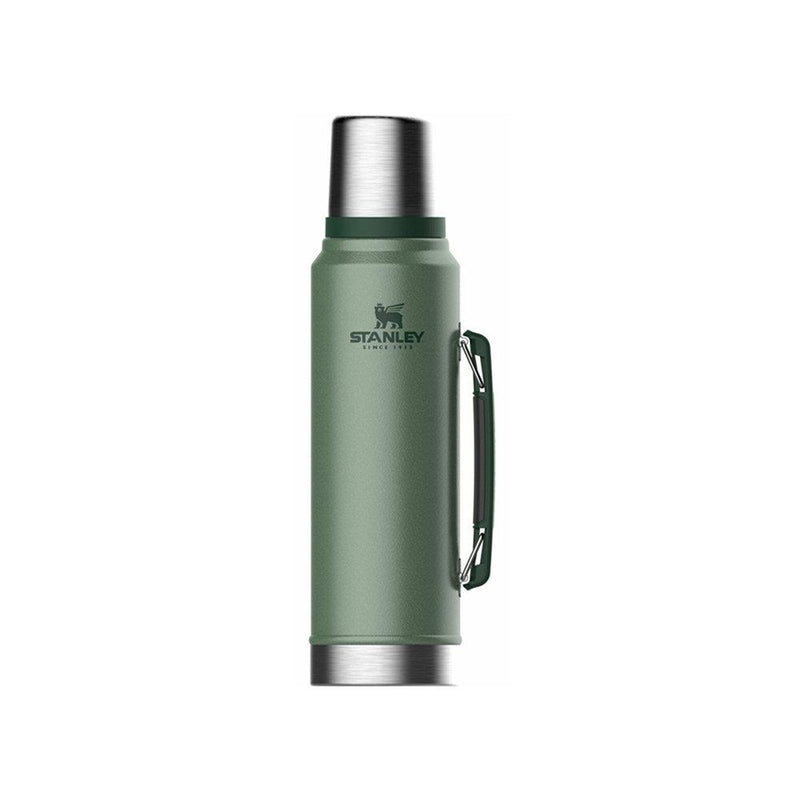 Stanley 1 Liter Classic Vacuum Bottle (1.1 Qt) Hammertone Green Thermos