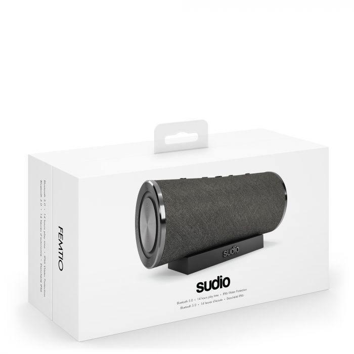 Sudio Femtio Portable Waterproof Bluetooth Speaker - Black - Oribags.com