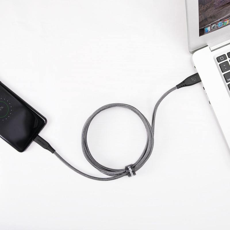 Tronsmart TAC01 3ft USB-C to USB-A 3.0 Fast Charging Cable - Black - Oribags.com